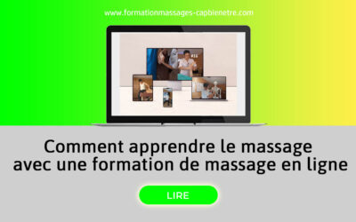 Comment apprendre le massage avec une formation de massage en ligne