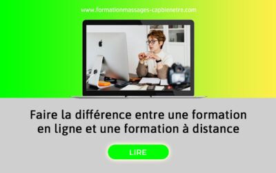 Faire la différence entre une formation en ligne et une formation à distance